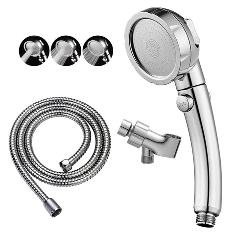 KAIYING chrome high-pressure shower head front view showing robust spray
