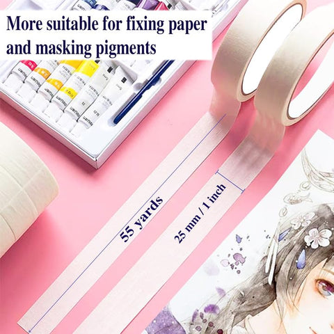KAKAMINA masking tape adhesive backing shown for multi surface use