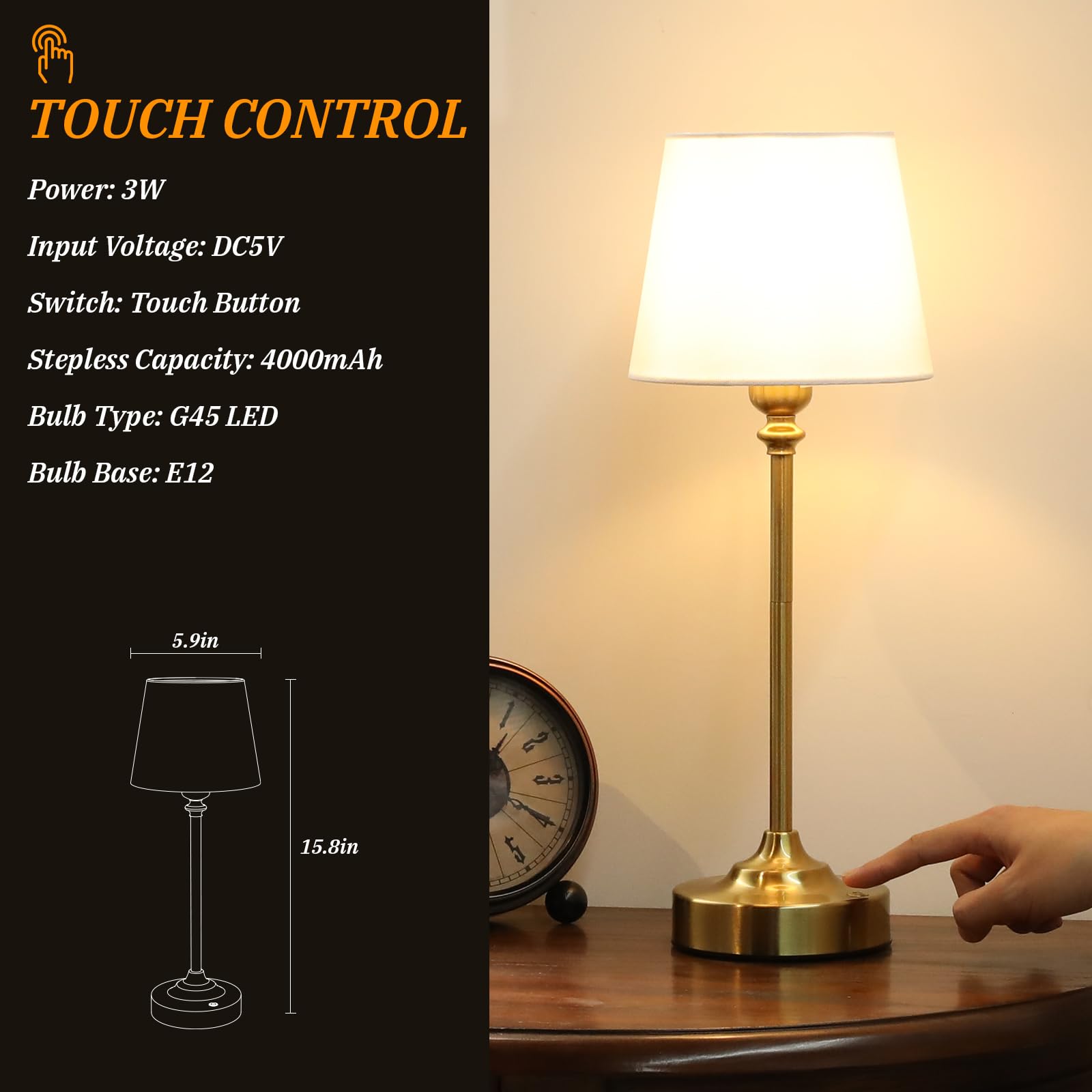 Kakanuo bedroom and living room table lamp in a cozy setup