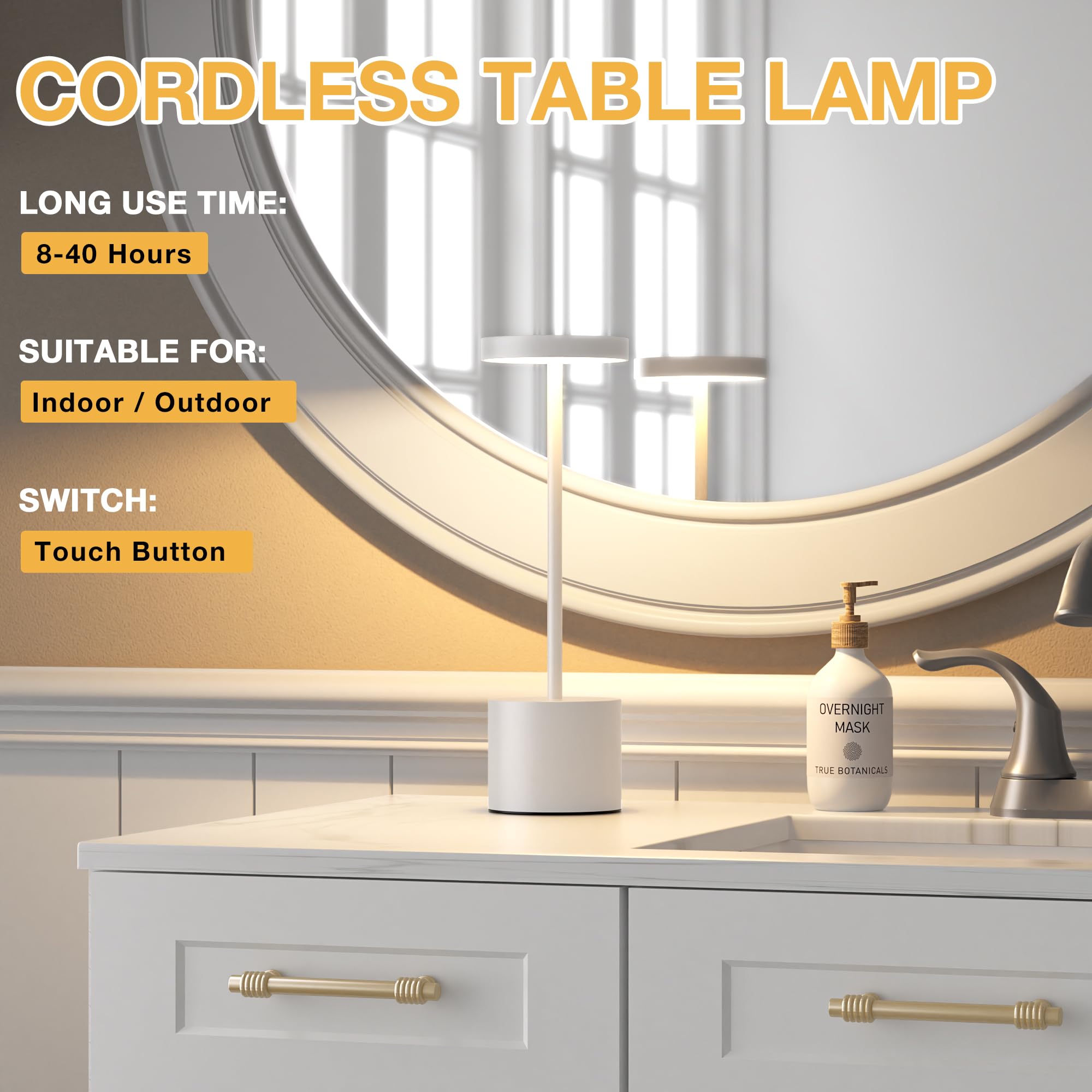 Kakanuo cordless lamp battery pack illustration for portable use