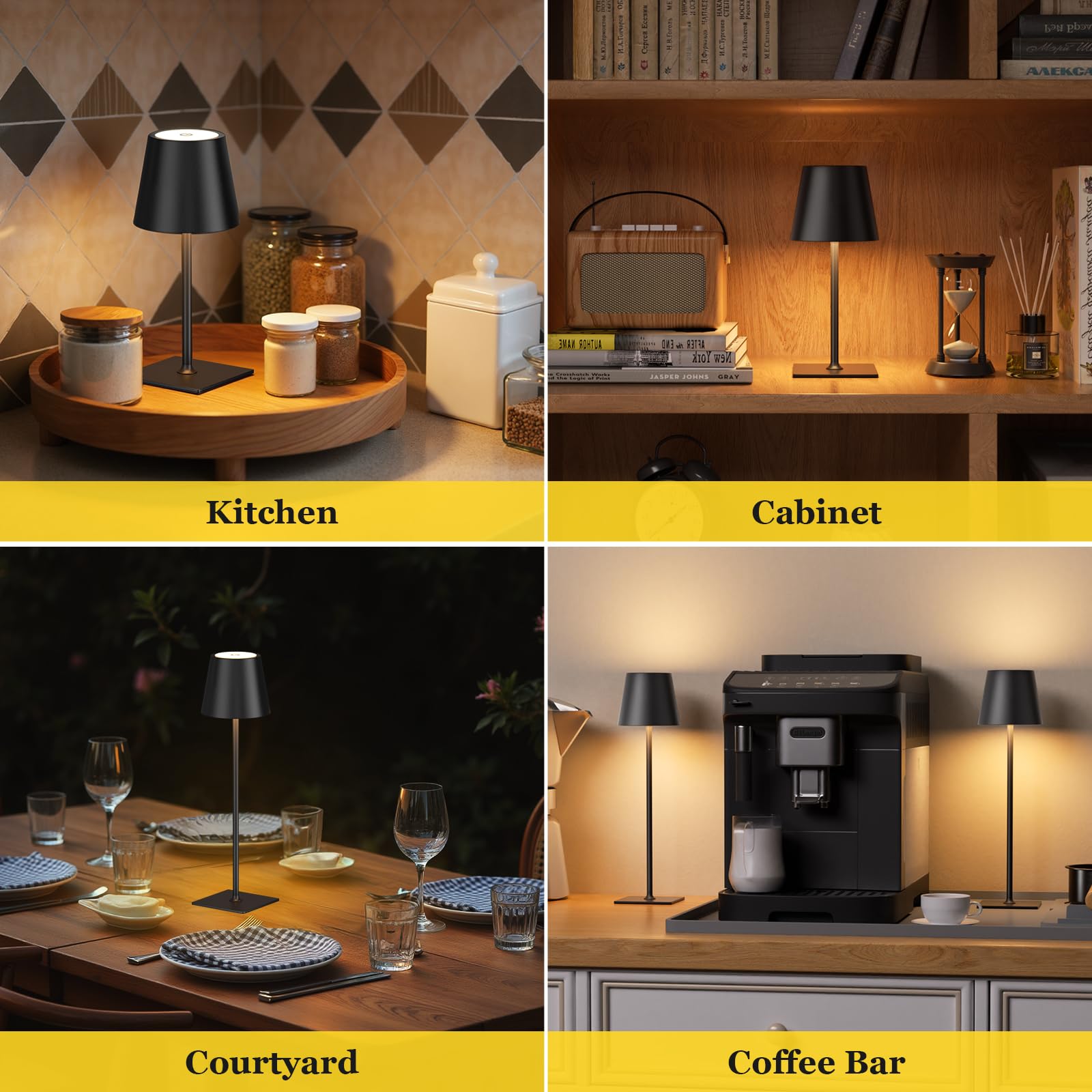 Kakanuo lamp with 5000mAh battery delivers hours of cordless illumination.