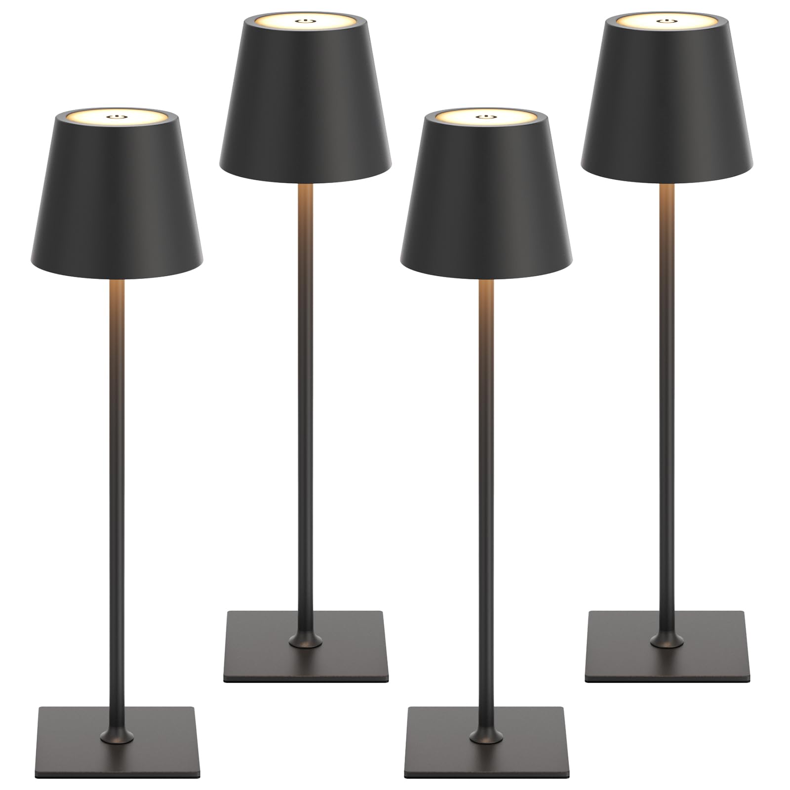 Kakanuo cordless table lamp front view for versatile room lighting without cords