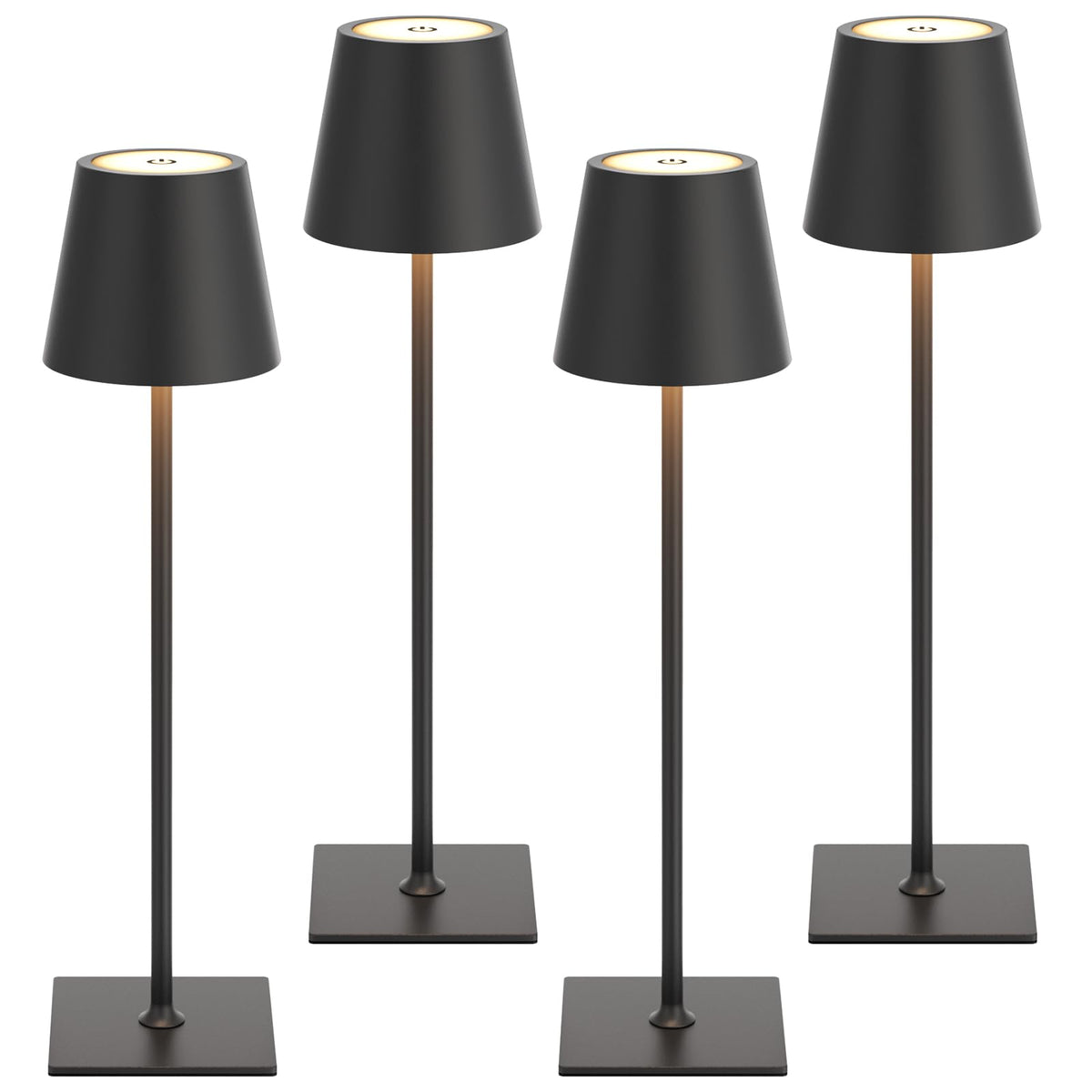 Kakanuo cordless table lamp front view for versatile room lighting without cords