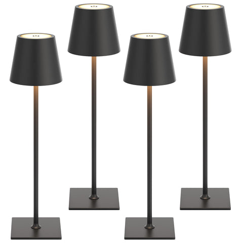 Kakanuo cordless table lamp front view for versatile room lighting without cords