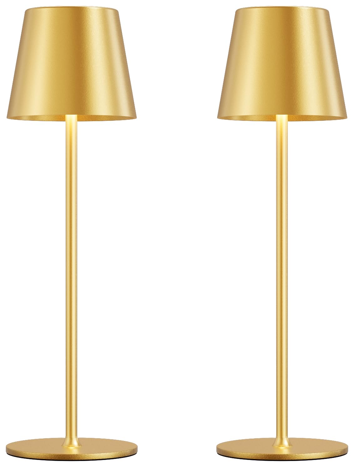 Kakanuo cordless table lamp gold KK2 for elegant dining ambiance.