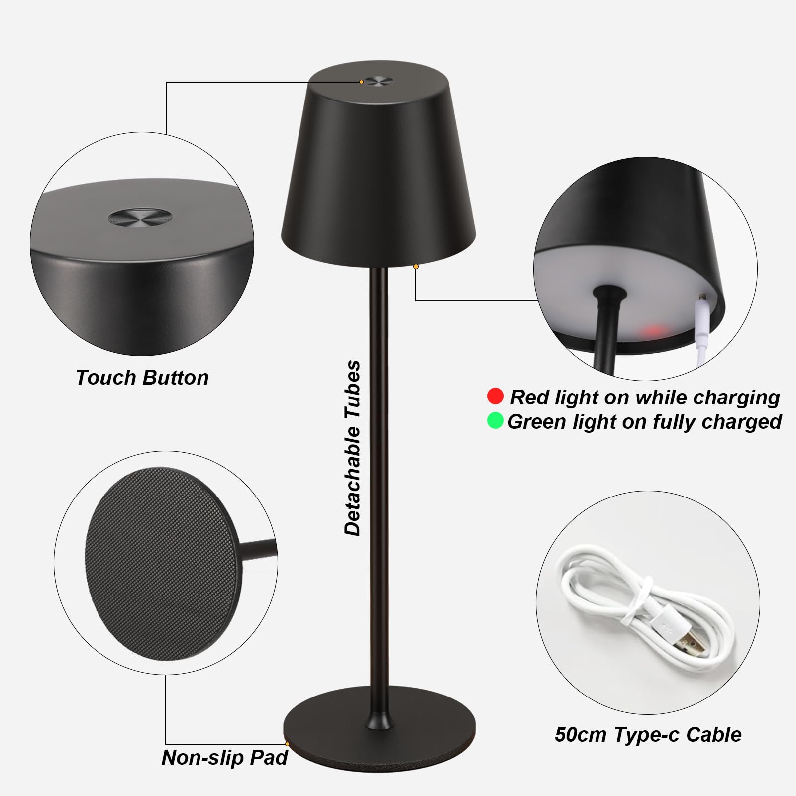 Kakanuo lamp with two height options for versatile placement