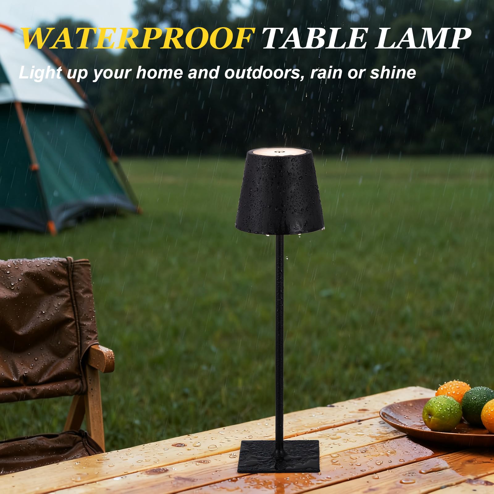 Kakanuo lamp waterproof design suits indoor and outdoor use against moisture.