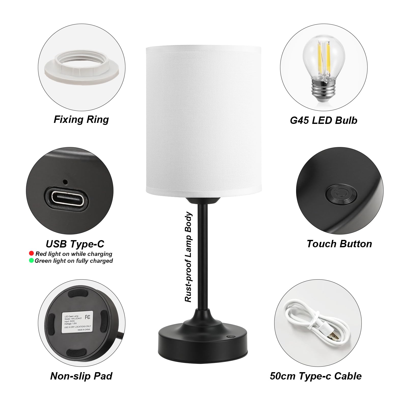 Kakanuo cordless lamp used as emergency lighting during outages.