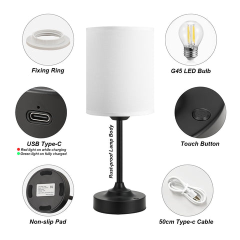 Kakanuo cordless lamp used as emergency lighting during outages.