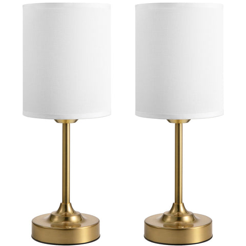 Kakanuo touch-control cordless table lamp with brass finish for easy dimming