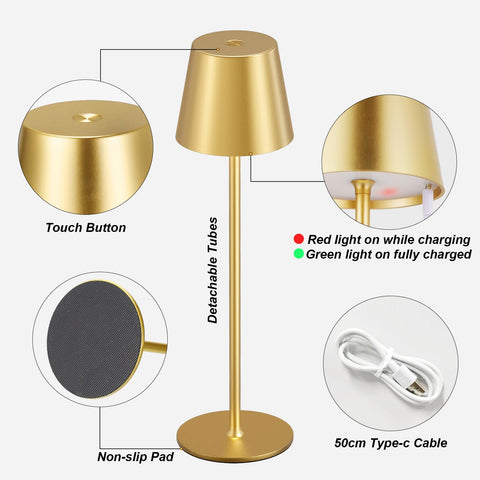 Kakanuo touch-control lamp for easy color and brightness adjustment.