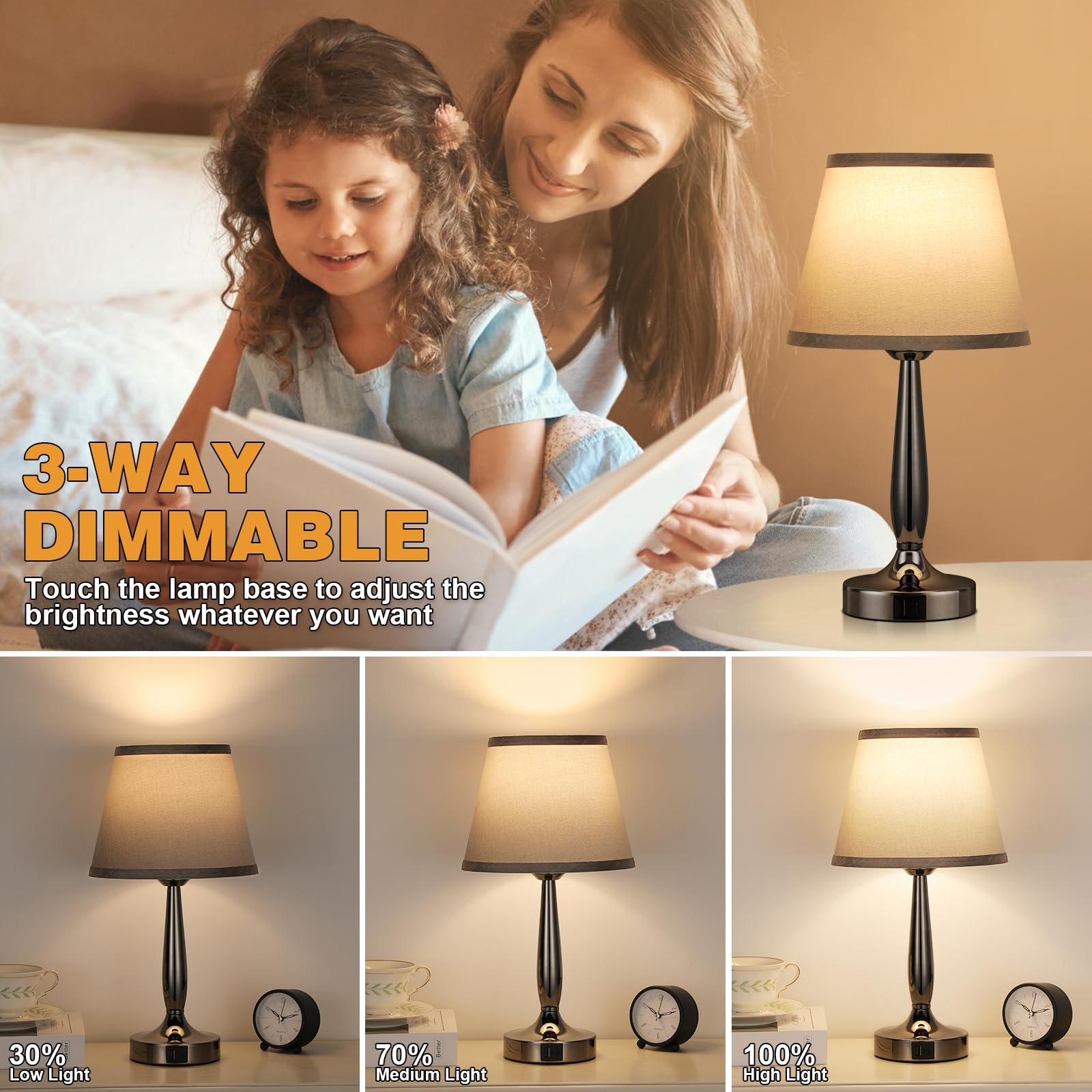 Kakanuo lamp demonstrates three-way dimming for customizable brightness.