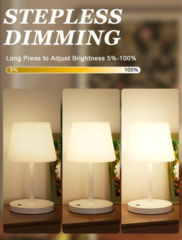 Kakanuo cordless shower lamp on kitchen counter for portable task lighting