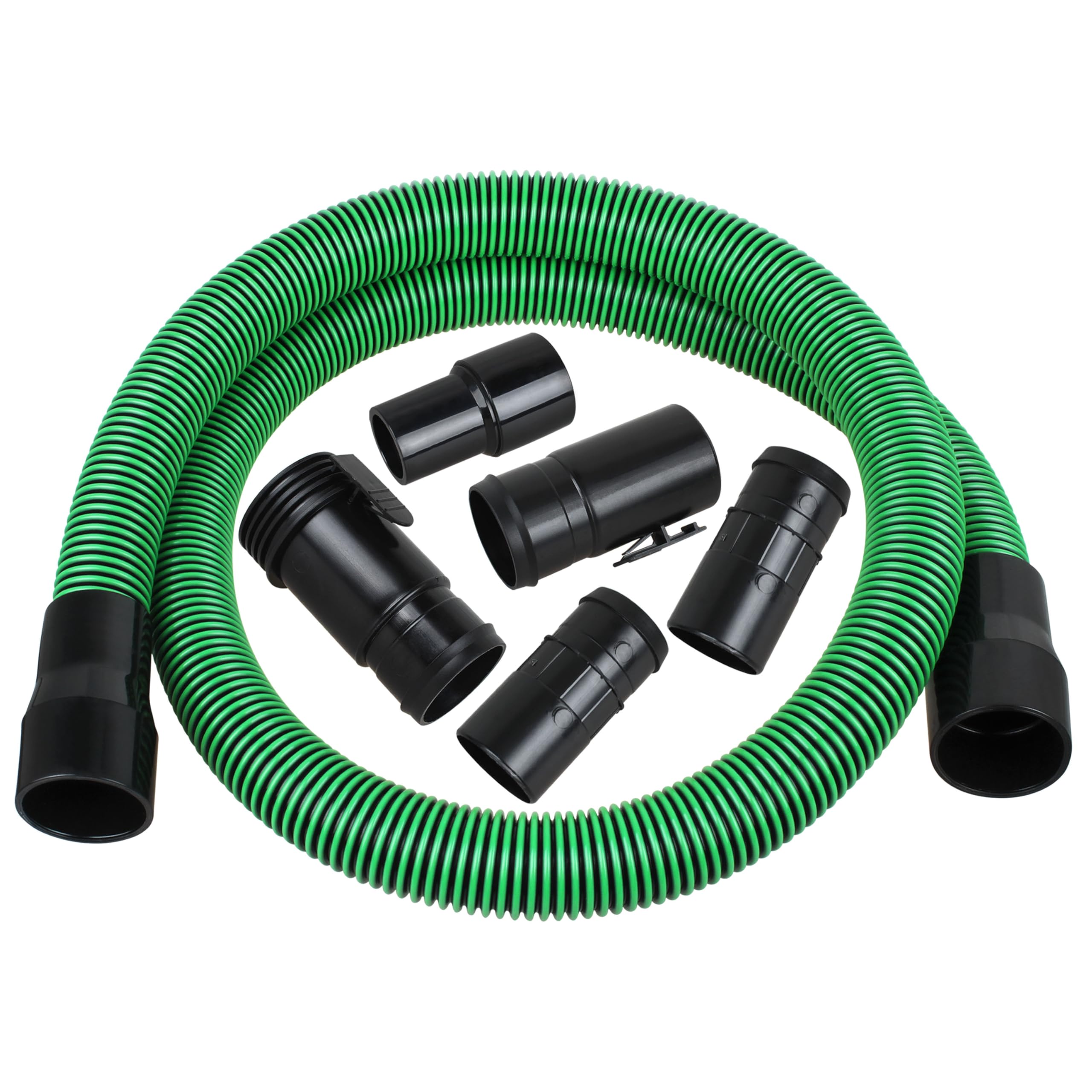 KAKAPEOPLE WS25020A hose assembly shows flexible 2-1/2 inch diameter for versatile cleaning.