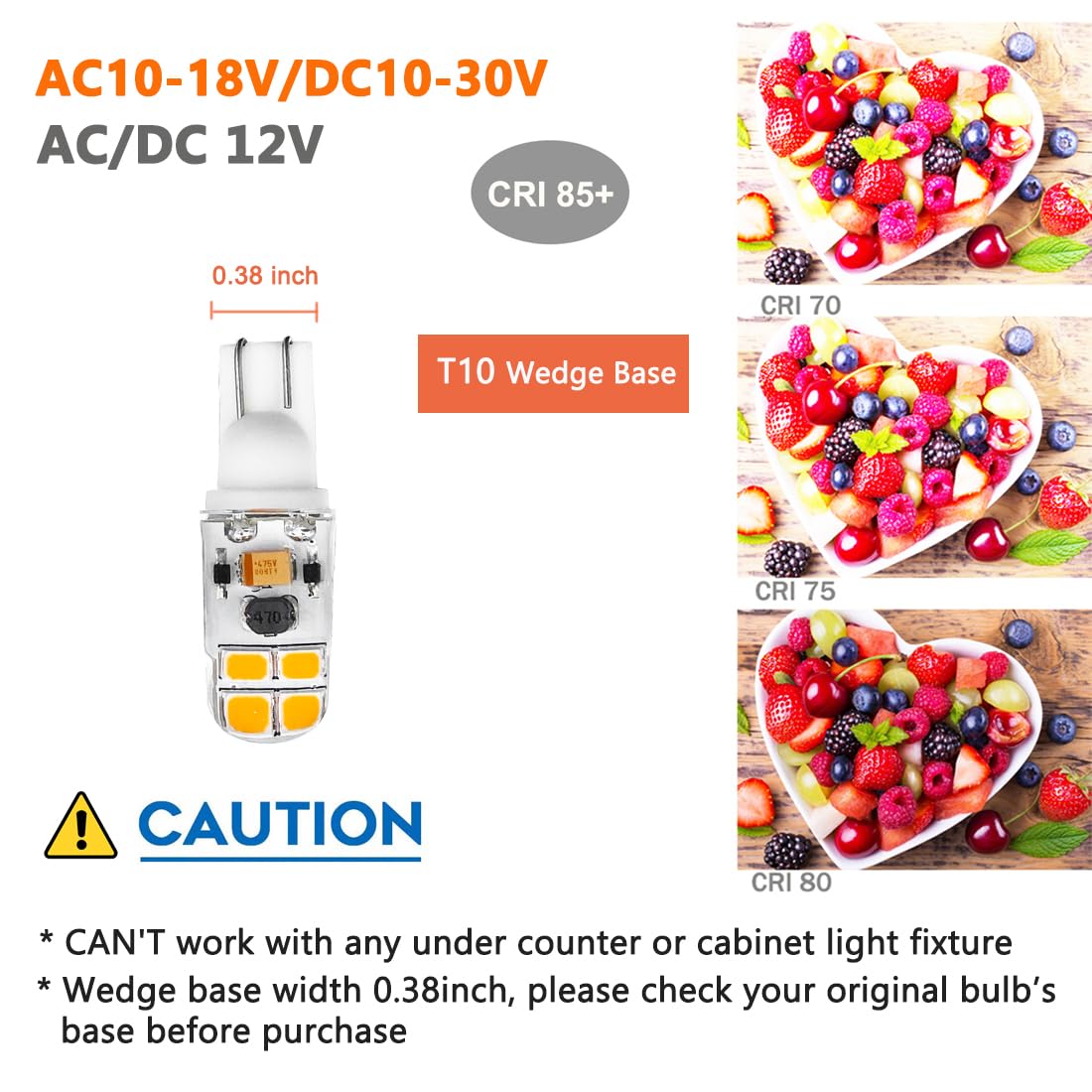 KAKEMONO 12V-24V low voltage LED bulb suitable for RVs, boats, and vehicles.