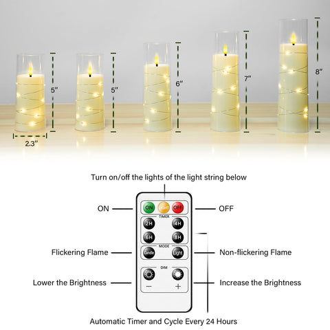 Kakoya battery-operated candles require two AA batteries for convenient power.