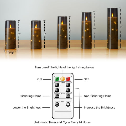 Kakoya candles with timer enable automatic daily lighting for convenience