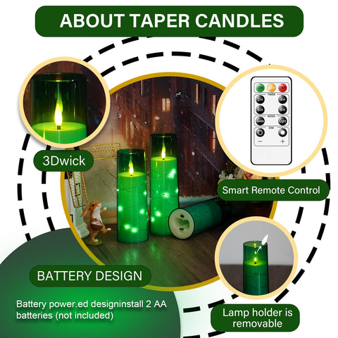 Kakoya flameless candles in safe acrylic shells provide flame-free use.