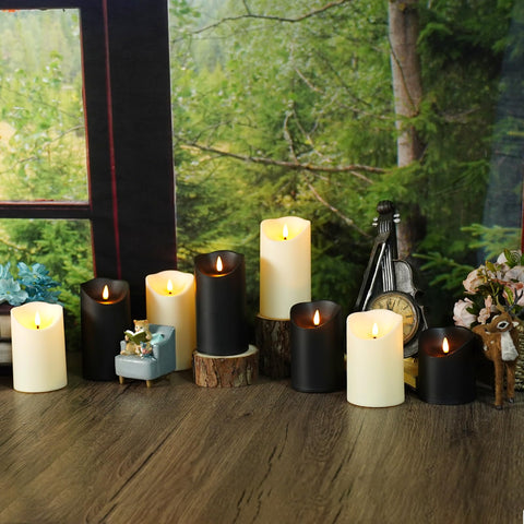 3-inch Kakoya flameless candle close-up showing realistic flicker.