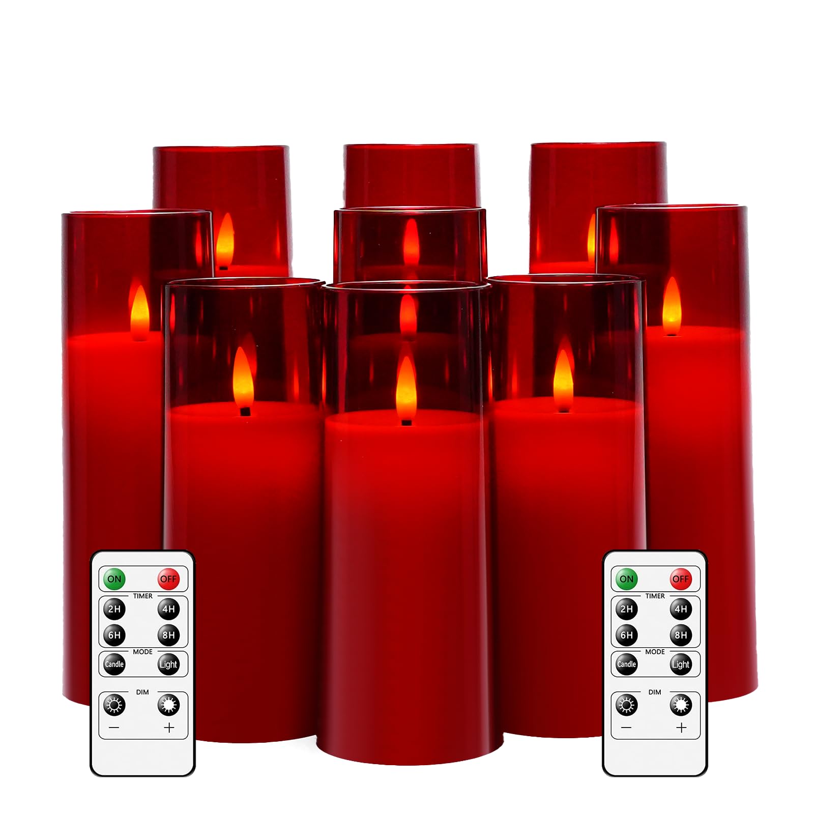 Kakoya flameless candle close-up wick for authentic ambience.