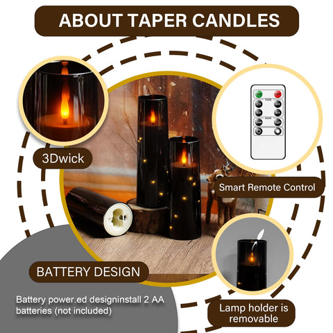kakoya safe acrylic-shell flameless candles for families with children