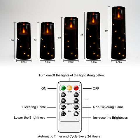 kakoya timer candles automatically switch on and off for convenience