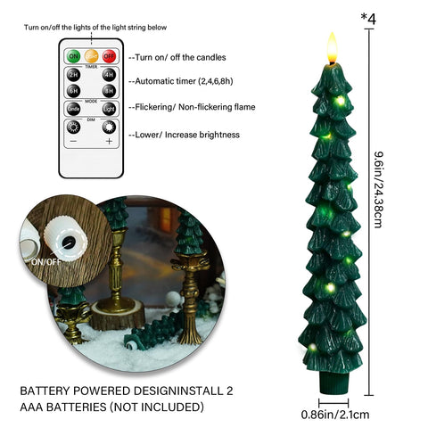 Kakoya flameless candles with timer remote for automated lighting
