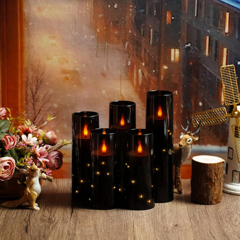 kakoya wedding and dinner setups glow safely without flames