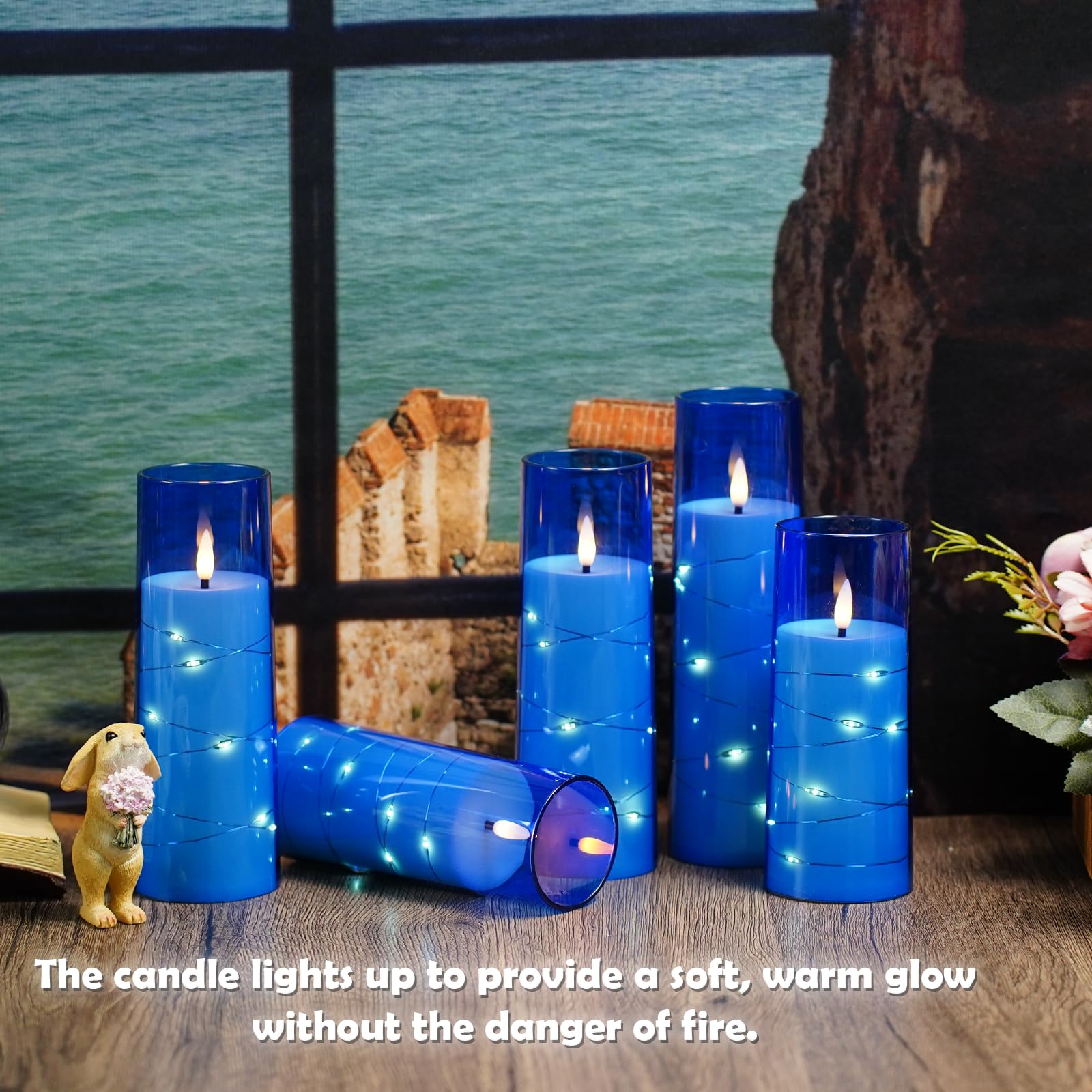 Kakoya acrylic-shell flameless candles provide safe decoration in homes.