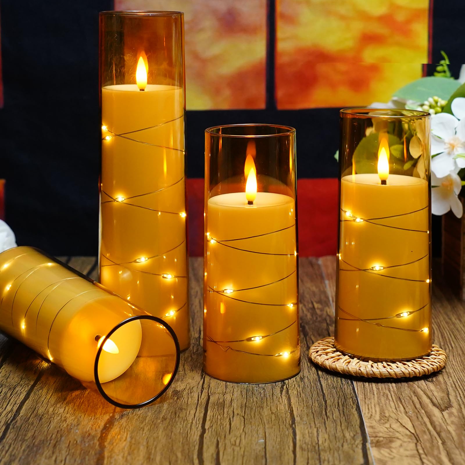 Kakoya battery-powered candle uses AA batteries for convenience