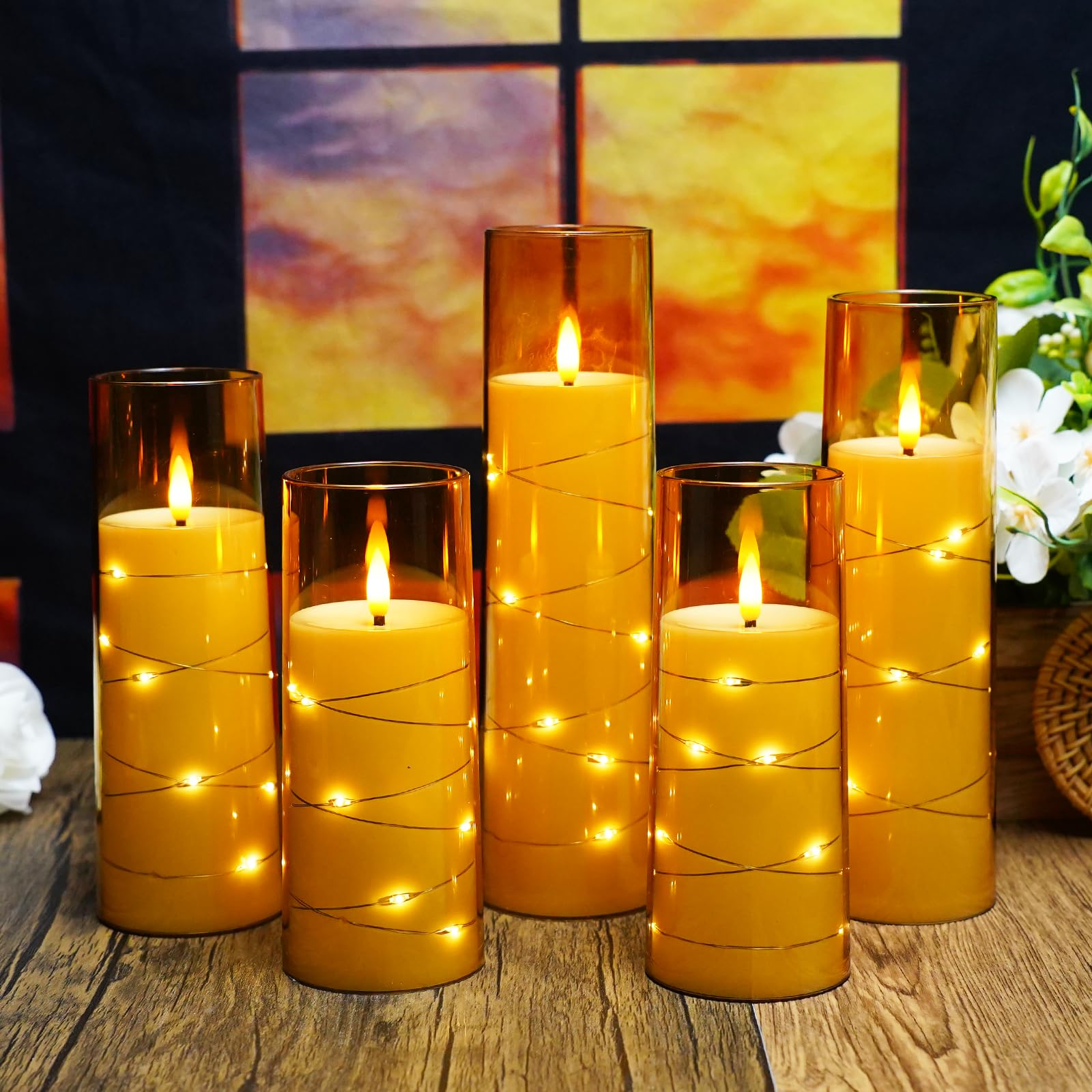 Kakoya varied-height candles for elegant centerpieces and decor