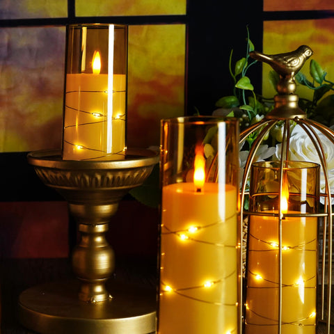 Kakoya wedding centerpiece candle adds safe, sophisticated glow