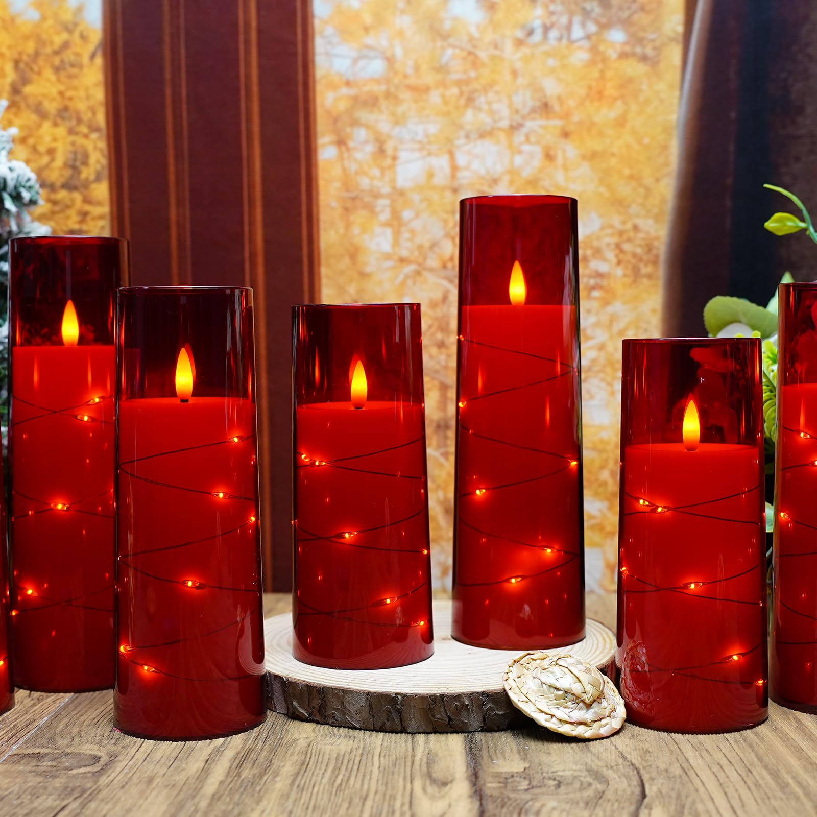 Kakoya red flameless candles as a thoughtful gift for celebrations