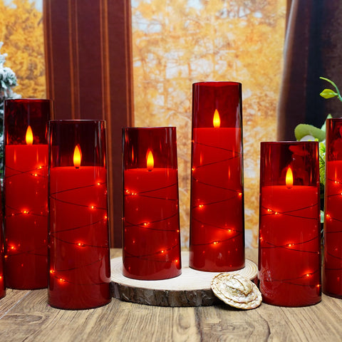 Kakoya red flameless candles as a thoughtful gift for celebrations