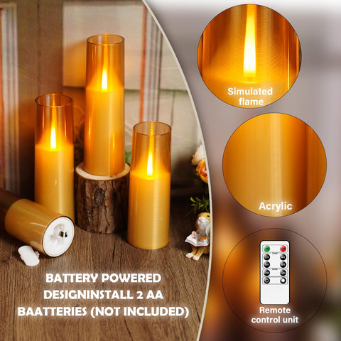 Kakoya LED candle with remote control for easy setup and timing.