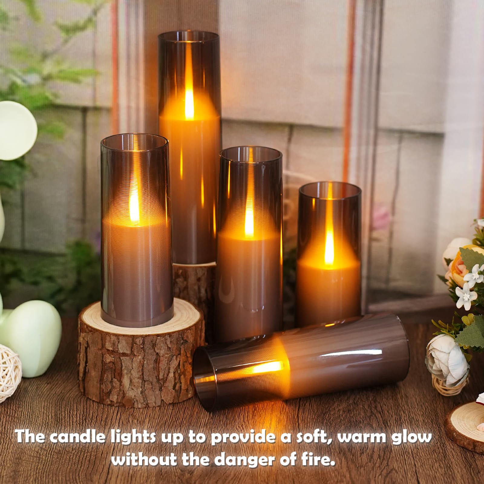 Kakoya LED candles of varied heights for dynamic decor