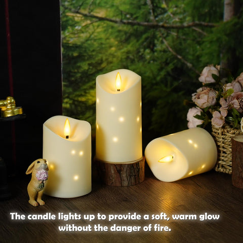 Kakoya battery-powered candle using 2 AA batteries for safe lighting