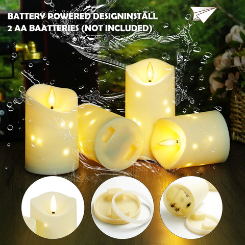 Kakoya star-string candle shows lifelike flicker for cozy outdoor nights.