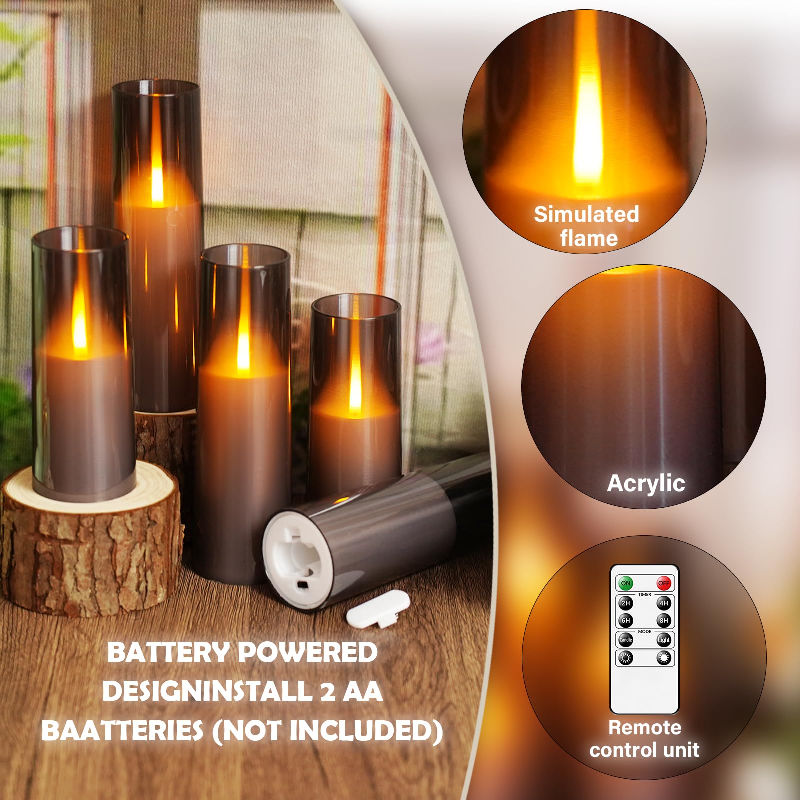 Kakoya seven pillar candle set ready for festive tables