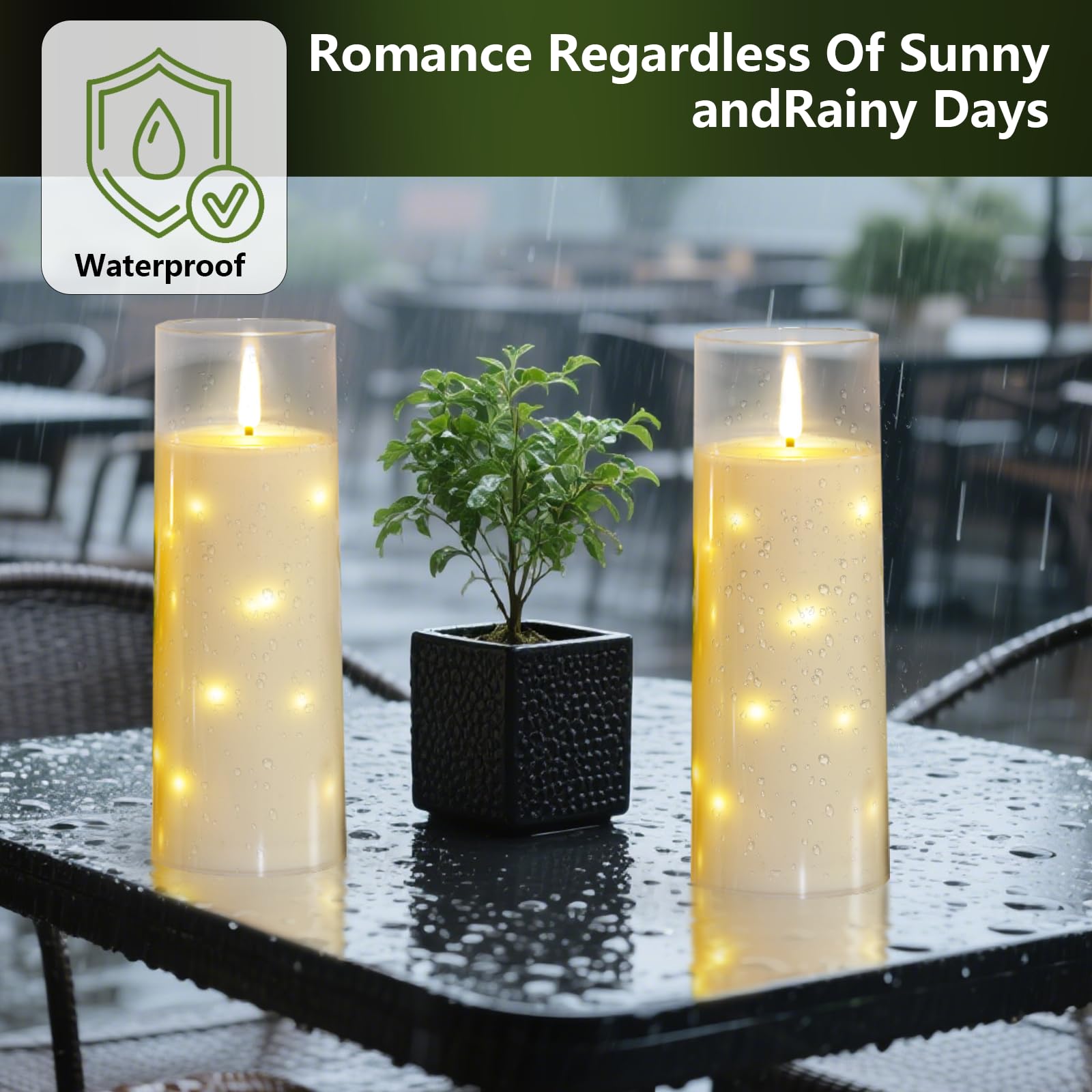 Kakoya star string glow enhances evening outdoor decor.