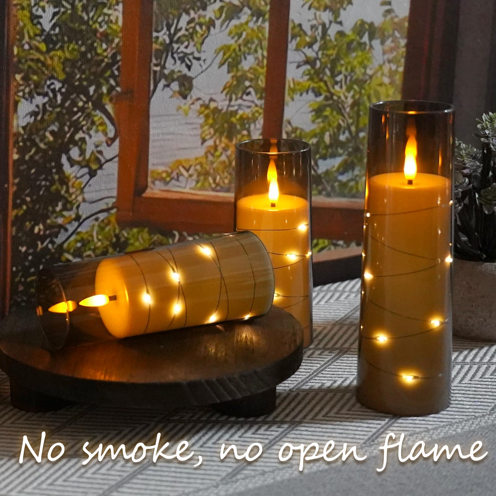 Kakoya candles feature a timer function for effortless daily ambiance.