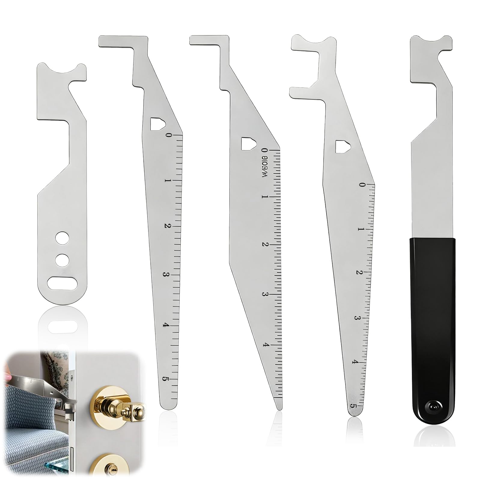 KAKUPPA five-pack firefighter lever tools in case, ready for rapid response and storage.