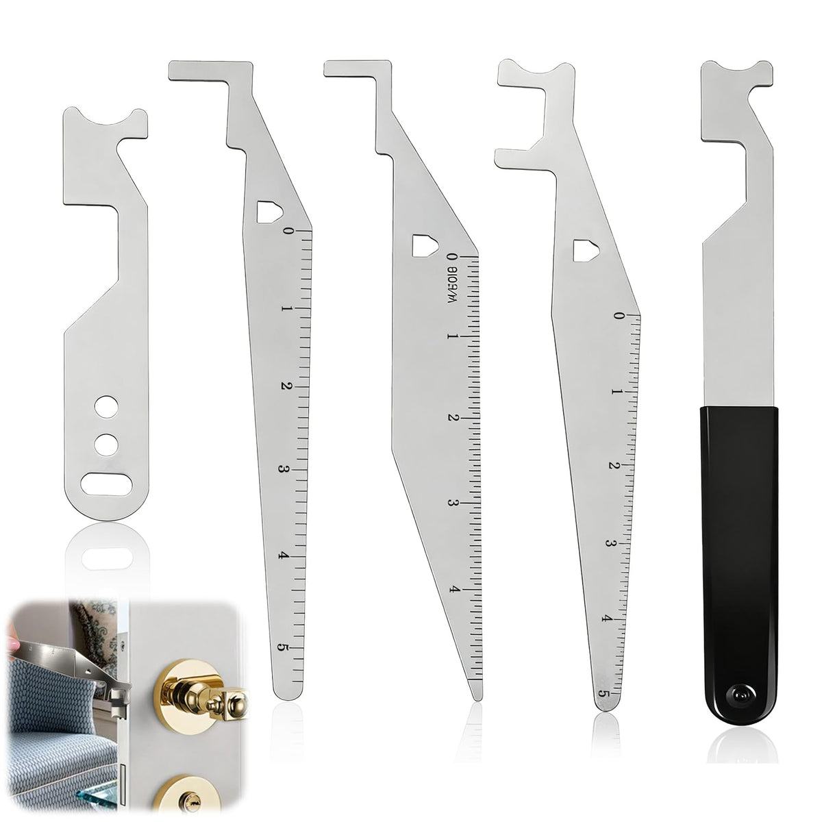 KAKUPPA five-pack firefighter lever tools in case, ready for rapid response and storage.