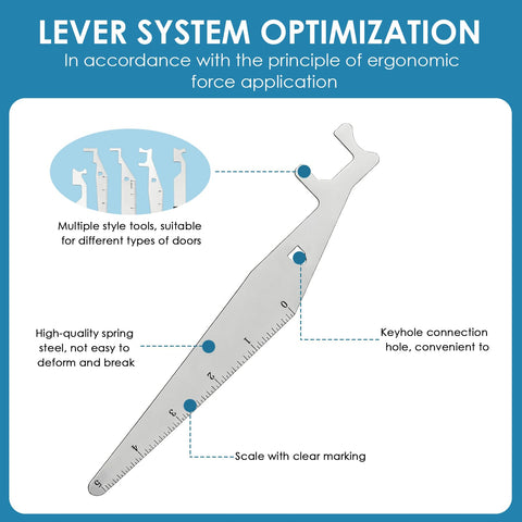 KAKUPPA lever tools with measurement markings up to five inches for precise prying.