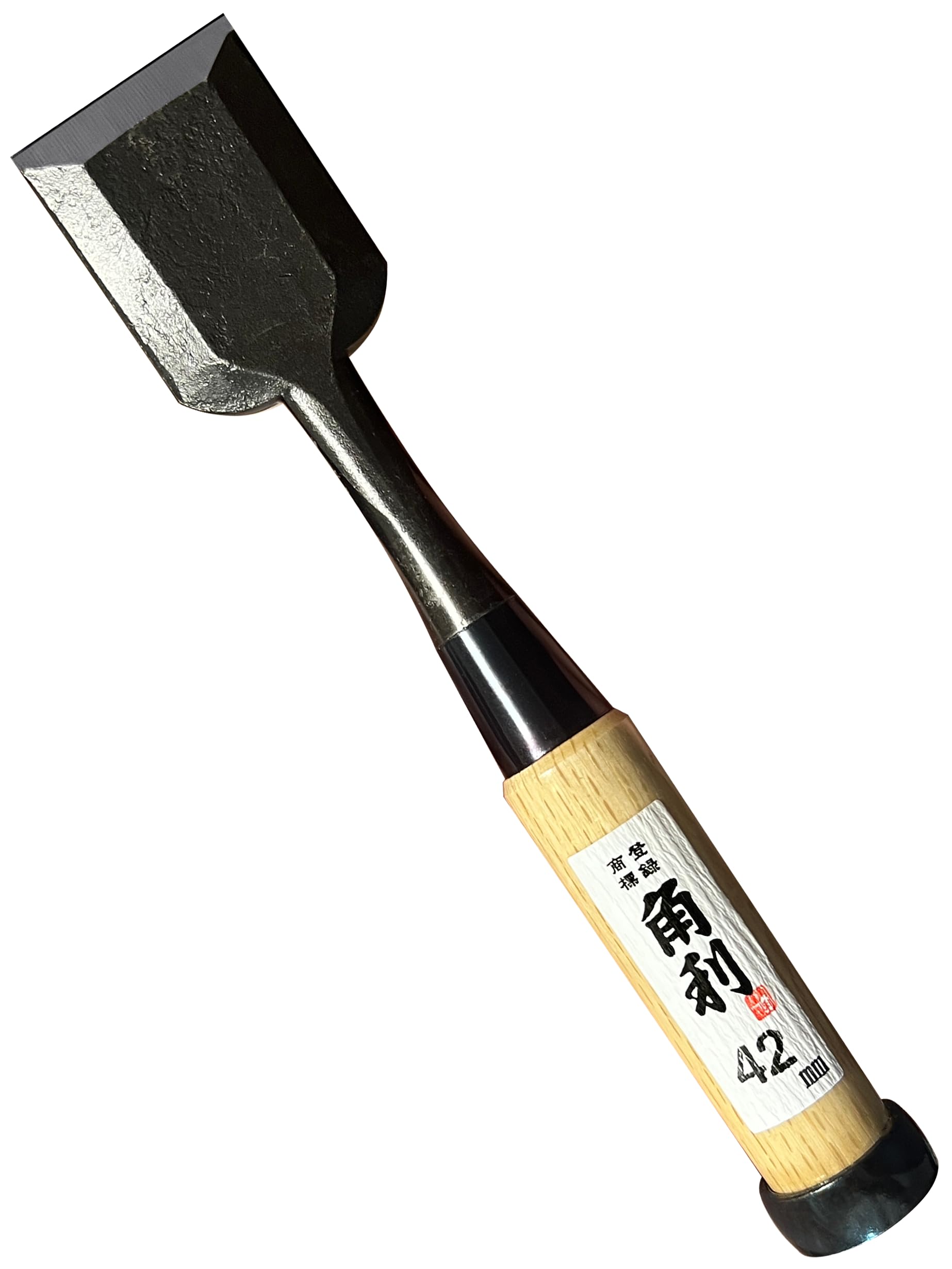 KAKURI 42mm Japanese wood chisel blade close-up for precise carving