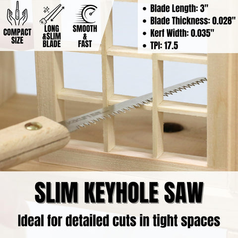 KAKURI beech handle provides comfortable grip and steady control.