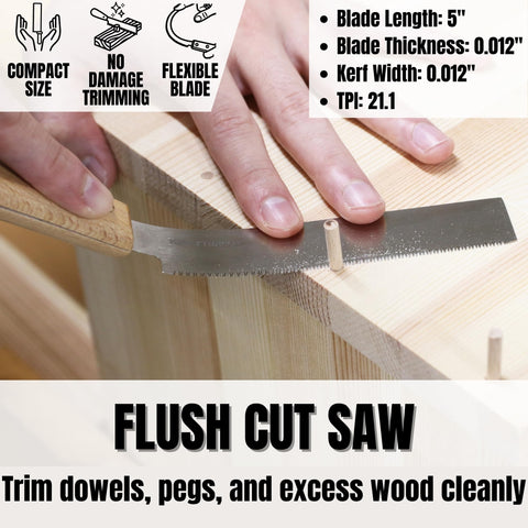 KAKURI canvas roll case keeps all four saws organized and portable.