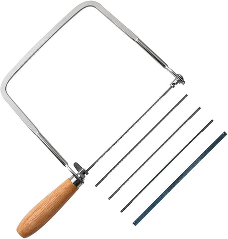 KAKURI coping-saw frame enables precise wood cuts and smooth curves.