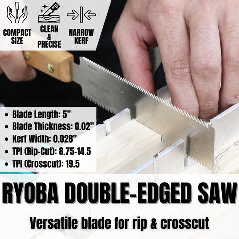 KAKURI dozuki 5-inch blade for fine joinery and precise cuts.