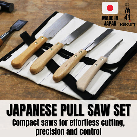 KAKURI flush-cut 5-inch blade ideal for flush trimming dowels and pegs.